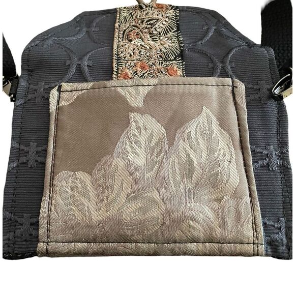 MJcK Designs Janet McKinstry upcycled boho crossbody bag adjustable strap clutch - Picture 4 of 6